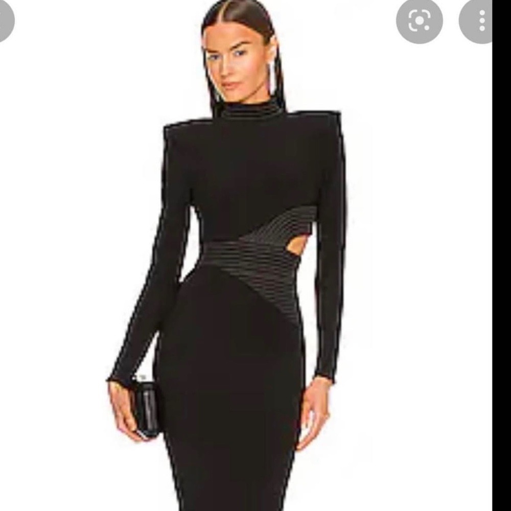 Lk New ZHIVAGO black message of love dress sz 4 formal gown revolve